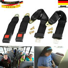 Produktbild - 2X 2-Punkt Sicherheitsgurt Beckengurt Sitzgurt Statik Stapler Bus-LKW Auto Seat