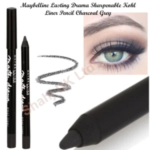 Maybelline Lasting Drama Sharpenable Kohl Liner Pencil Charcoal Grey Smokey Eyes - Picture 1 of 7