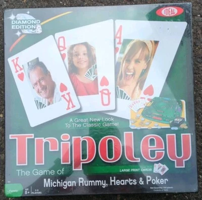 Ideal Tripoley 钻石版游戏 2010 密歇根拉米之心扑克完整 — 第 1/4 张图片