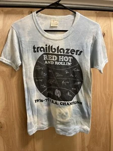 Vintage 1976-1977 Portland Trailblazers World Champions T-Shirt Large Woman’s - Picture 1 of 9
