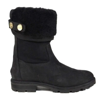 BOTÍN BALDININI 🇮🇹 MUJER CUERO NOBUCK NEGRO MODA INVIERNO Foto 1 de 4