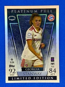 Georgia Stanway Match Attax 24/25 Platinum Pull Limited Edition Football Card - Picture 1 of 1