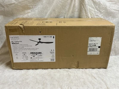 Home Decorators Marlon 66" LED Indoor Natural Iron Ceiling Fan Remote YG825-NI - Image 1 of 4