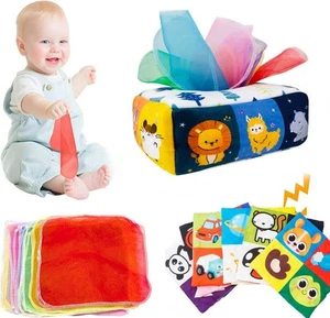 Montessori Toys Magic Tissue Box Baby Educational Learning Activity Sensory Toy - Picture 1 of 13
