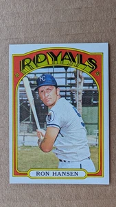 Tarjeta Topps Ron Hansen 1972 #763 Kansas City Royals - Imagen 1 de 2