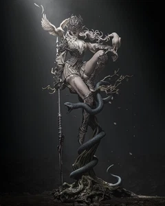 Lenora - Queen of Crows Sculpture (550mm)/3D Printed/Unpainted/Unassembled - Picture 1 of 8
