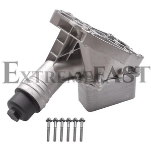 Aluminium Engine Oil Cooler Assembly For BMW 440i G30 540i 640i 740i M240i X3 - Picture 1 of 10