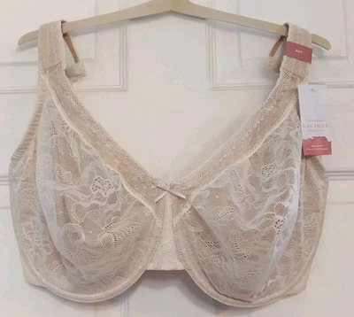 The Modern Cacique Collection Women's 40H Unlined Full Coverage NUDE/LACE Bra  - Image 1 of 4