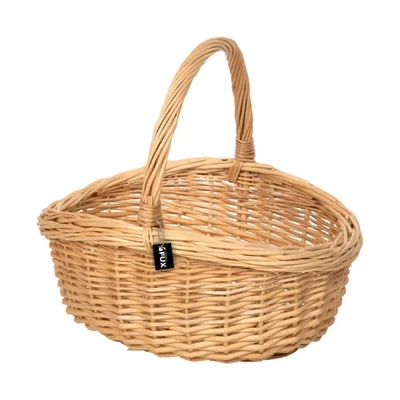 Handkorb oval Weide Handarbeit stabil für Markt und Einkauf - Bild 1 von 2