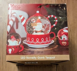 Novedad Tetera Gonk LED Decoración de Navidad - Candy Cane Lane, Completa y En muy buena condición - Imagen 1 de 8