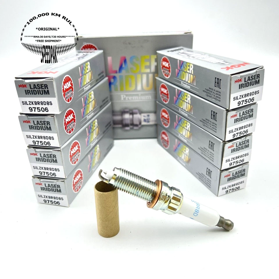 8x Genuine NGK SILZKBR8D8S Iridium Spark Plug for BMW M6 2012-2019 4.4T V8 - Image 1 of 4