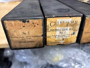 Lot  of 6 Gulbransen Piano Rolls Instruction Rolls 1, 2, 3, 4, - 2nd 3rd Edition - Picture 1 of 3