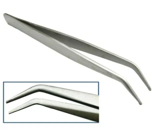Pinzette gebogene Spitze Pinzette 45 Grad gebogen glatte Spitzen Schmuck Perlen Hobby & Basteln - Bild 1 von 10