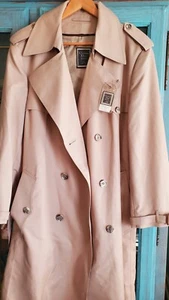 VTG Christiann Dior Monsieur  Men's Trench Coat  Size 44Reg Zip Liner  RARE Find - Picture 1 of 24