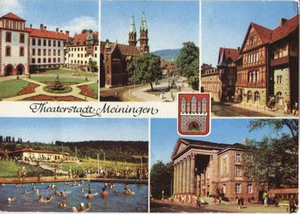 Alte Postkarte - Theaterstadt Meiningen - Bild 1 von 1