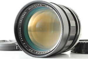 【Near MINT+++】 Minolta MC Tele Rokkor PF 100mm f2 MF Lens MC MD SR From JAPAN