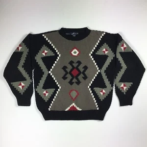 Sperry Top Sider Sweater Men's Medium Hand Knit Crewneck Heavyweight Cotton - Picture 1 of 7