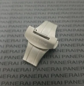 PANERAI OEM 22MM FOLDING DEPLOYMENT BDR BUCKLE BRUSHED STEEL PA - Picture 1 of 1
