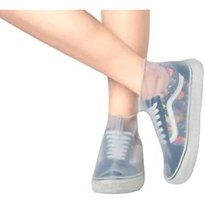 Sz. 6 Women's Reusable Silicone Waterproof Shoe Covers Non-Slip Rubber Shoe - Picture 1 of 6