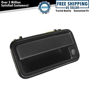 Door Handle Outside Exterior Black Front Driver Left LH for Chevy GMC