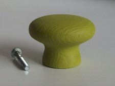 IKEA BOJ-Ø 45 MM-Wooden Handle Green Round With Screw Dresser Cabinet Drawer