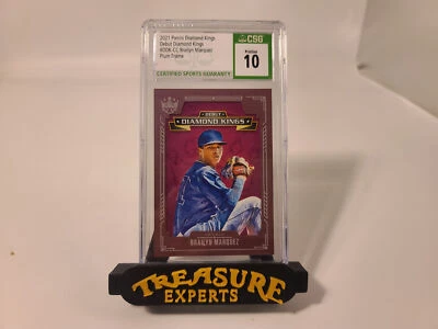 2021 Diamond Kings #DDK-CC Brailyn Marquez Debut DK Plum Frame CSG 10 Pristine - Image 1 of 4