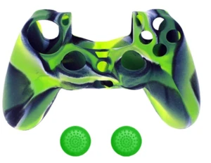 Sony PS4 Soft Silicone Case Cover Grip For Controller & Thumb Sticks USA Seller - Picture 1 of 13