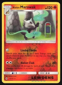 Alolan Marowak - 12/131 - Reverse Holo Rare - Forbidden Light - Pokemon Card - Picture 1 of 2