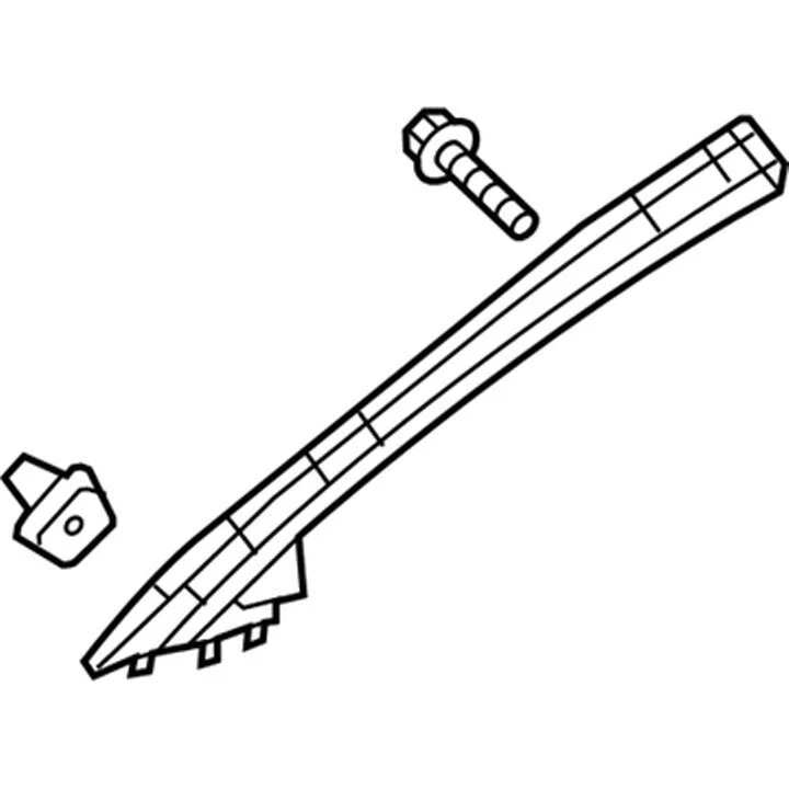 Fabricante de equipos originales Honda Civic 2013 pilar delantero derecho adorno gris transparente 84105-ts8-a31zb Foto 1 de 1