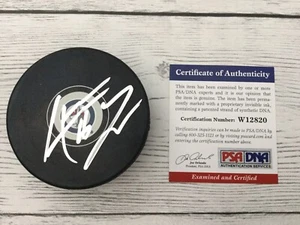 Andrew Ladd Signed Autographed Winnipeg Jets Hockey Puck PSA DNA COA a - Picture 1 of 3