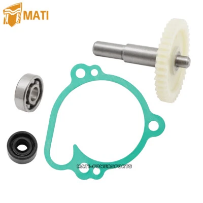 Kit de reconstrucción de bomba de agua Fit Kawasaki KX100 1998-16 eje engranaje cojinete junta de sello Foto 1 de 4