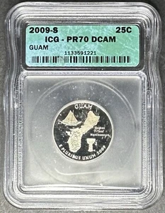 2009-S Proof Guam Quarter ICG PR-70 DCAM, Buy 3 Items, Get $5 Off! - Picture 1 of 2