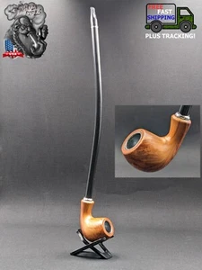 16" Metal/Acrylic Tobacco Sherlock Smoking Pipe + 5 FREE Screens O01 - Picture 1 of 4