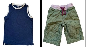 Mini Boden Shorts 9 Adjustable Waist Band & Carter’s Kids Size 8 Lot Of 2 Summer - Picture 1 of 6