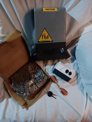 Vevor Automatic Sliding Gate Opener Kit with Remote Controls - Image 1 of 4