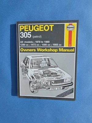 Peugeot 305 Petrol All Models 1978 to 1989 Haynes Owners Workshop Manual - Image 1 of 4