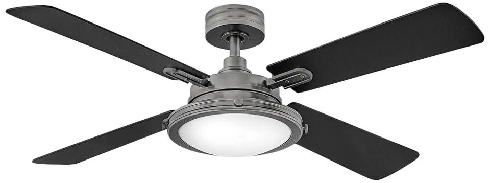 Ventilador de teto inteligente interno 54" Hinkley Collier estanho LED - Imagem 1 de 1