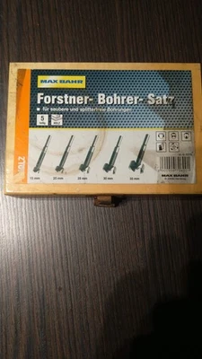 Forstnerbohrer Set 15 / 20 / 25 / 30 / 35 mm in Holzkiste - Bild 1 von 4