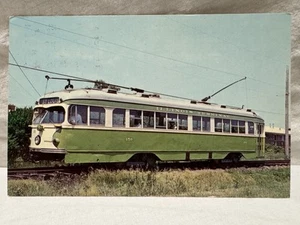 Postcard, Illinois Terminal #440 PPC Type Street Car, Ohio Railway Museum - Picture 1 of 3