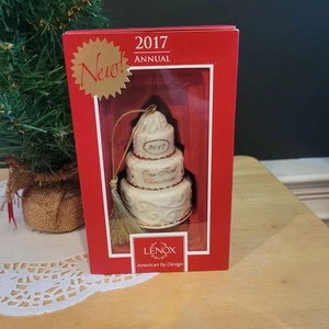 Lenox 2017 Annual- Our First Christmas Together Cake Ornament - Picture 1 of 7