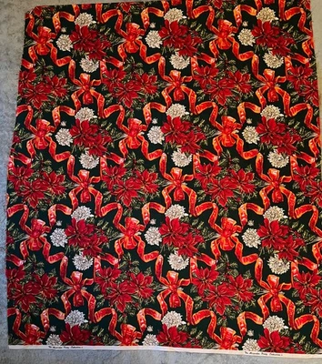 De Colección Rojo Floral/Cintas Tela Victoriana Navidad Colección Alexander Henry Foto 1 de 4