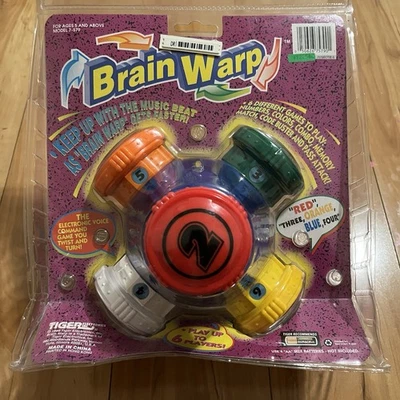 Vintage 1996 Tiger Electronics Brain Warp Electronic Talking Game Sealed - Image 1 of 4