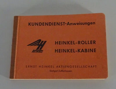 Scheckheft blanko + ohne Einträge Heinkel Kabine + Tourist Roller Bj. 1956-1958 - Bild 1 von 2