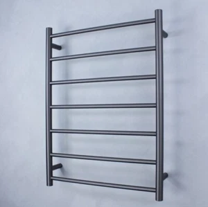 Radiant 7 Bar Heated Towel Ladder Rails Electric Clothes Warmer Holder Rack - Picture 1 of 2