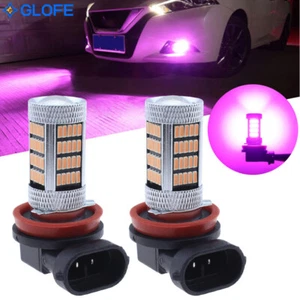 H9 H8 H11 Pink Purple LED Fog Light Bulb Fit Acura TSX TL ILX MDX RDX RL RSX ZDX - Picture 1 of 7