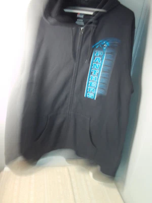 Men’s Majestic Carolina Panthers Zip Up Hoodie (Size XL) - Image 1 of 4