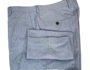 J.CREW LUDLOW CARPINI Italian Fabric Mens Classic Pant Blue Flat Front W 32 L 30 - Picture 1 of 9