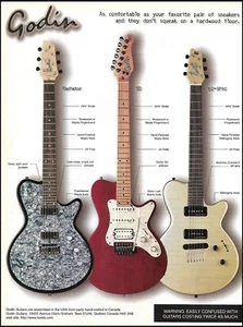 2000 Godin Radiator SD LG-SP90 guitars ad 8 x 11 guitar advertisement print - Imagen 1 de 3