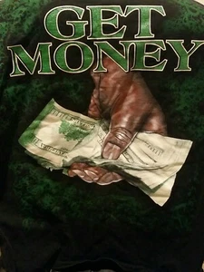 T Shirt Get Money Large Hand With Holding Money Size 3xl - Picture 1 of 11