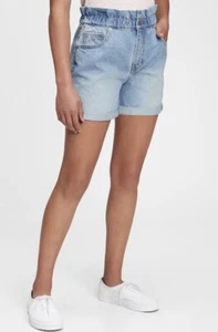 Gap Teen Kids Sky High Rise Mom Jean Shorts NWT Size Medium (8) - Picture 1 of 4